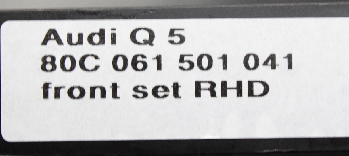 Audi Q5 SQ5 2017-on front rubber floor mats RHD 80C061501 041