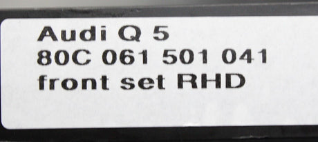 Audi Q5 SQ5 2017-on front rubber floor mats RHD 80C061501 041
