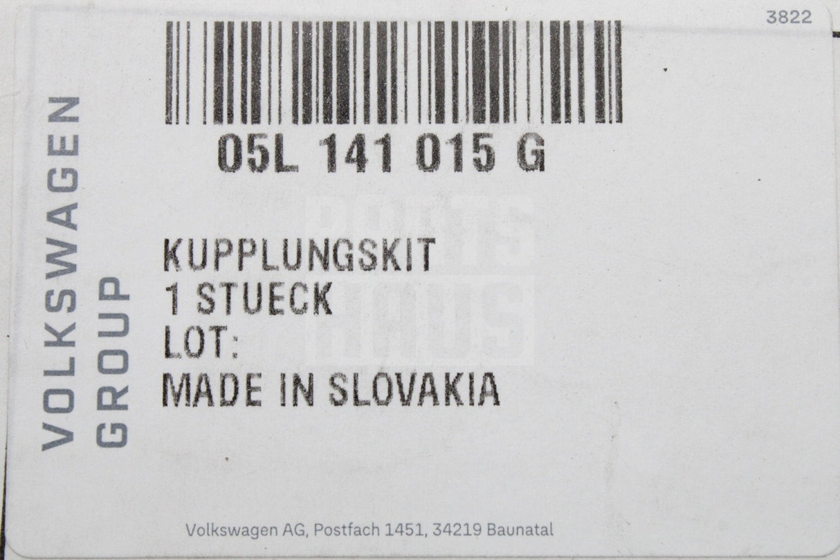 VW Golf MK8 Audi Skoda SEAT CUPRA 2.0TDI 6 speed clutch kit 05L141015G