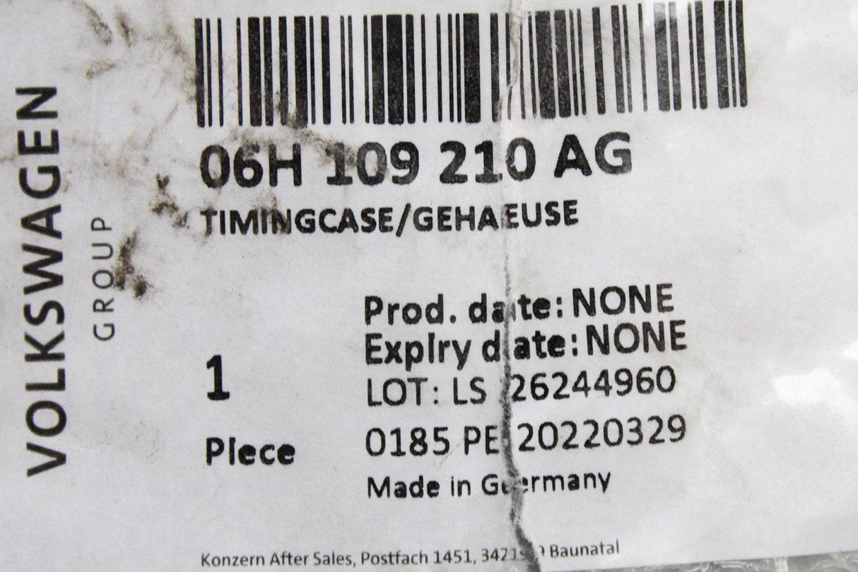 VW Audi Skoda SEAT 1.8 2.0 TSI TFSI engine timing case cover 06H109210AG