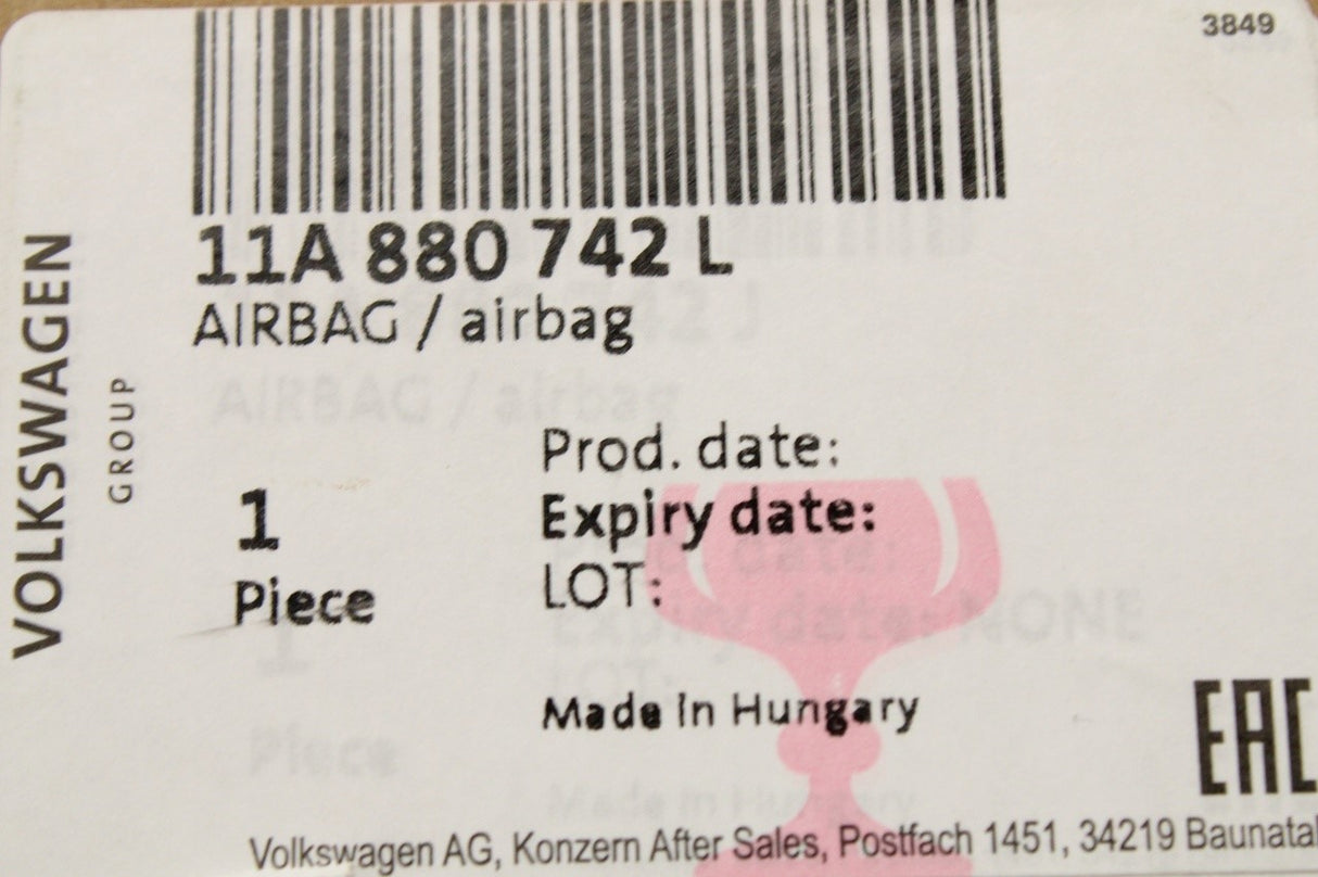 VW ID.4 2021-on curtain roof airbag (right) 11A880742L