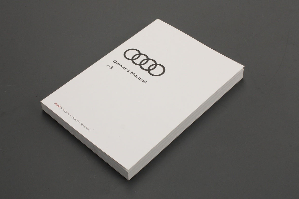 Audi A3 2017-2020 owners manual booklet 8V2012720AH