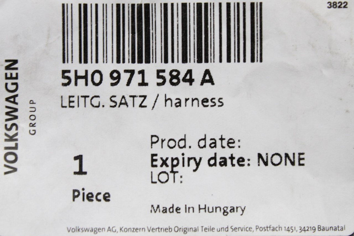 VW Golf MK8 2020- steering wheel wiring set (multi-function) 5H0971584A