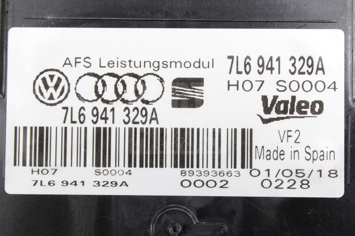 Audi A5 S5 RS5 08-16 Q5 Q7 headlight power control module 7L6941329A