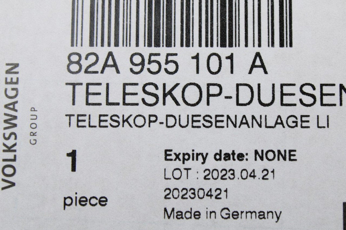 Audi A1 2019-on headlight washer lift cylinder (left) 82A955101A