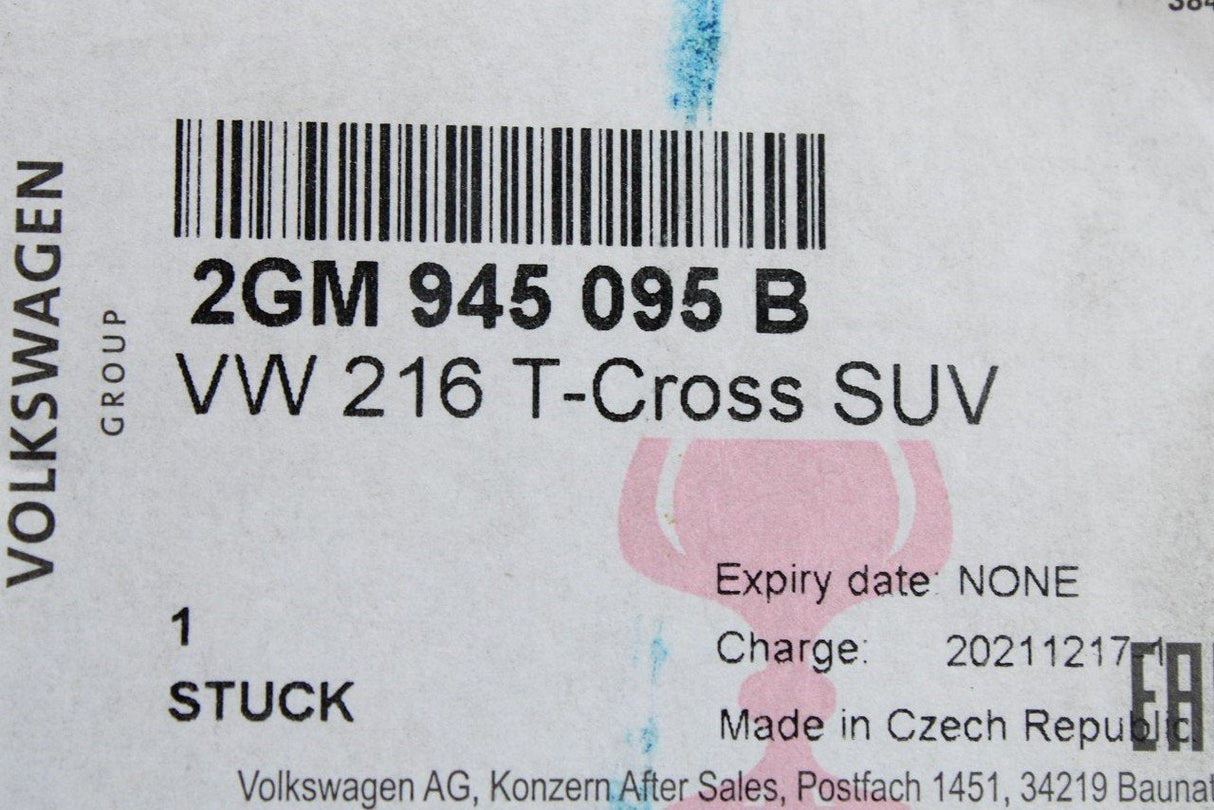 VW T-Cross 2019-on rear LED tail tight (left) 2GM945095B