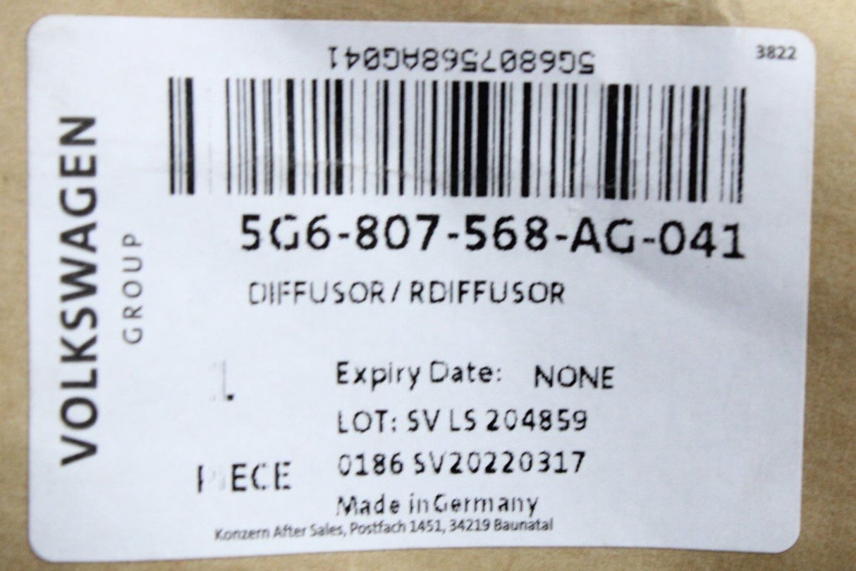 VW Golf MK7.5 GTI TCR lower rear bumper diffuser 5G6807568AG 041