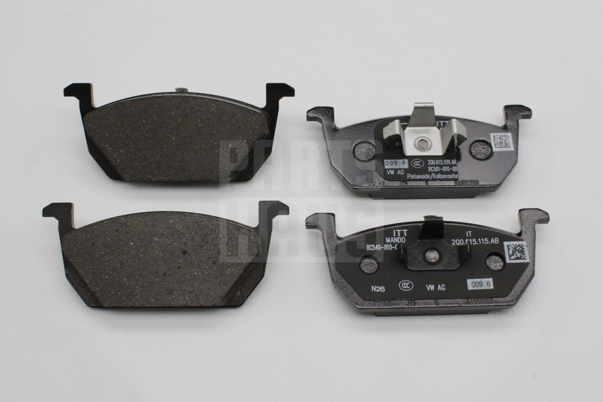 VW Polo AW Audi A1 Skoda Fabia SEAT front brake pads kit 2Q0698151Q