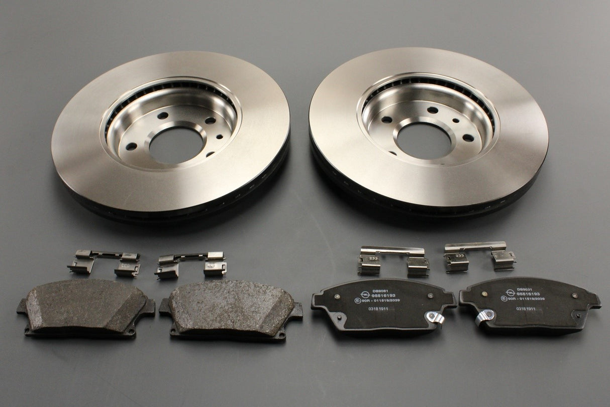 Vauxhall Astra J Zafira C 300mm brake disc & pad kit (front) 95516916