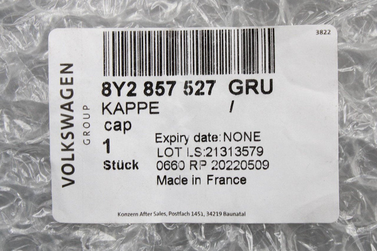 Audi A3 S3 2020-on wing mirror cover cap primed RHD (left) 8Y2857527 GRU