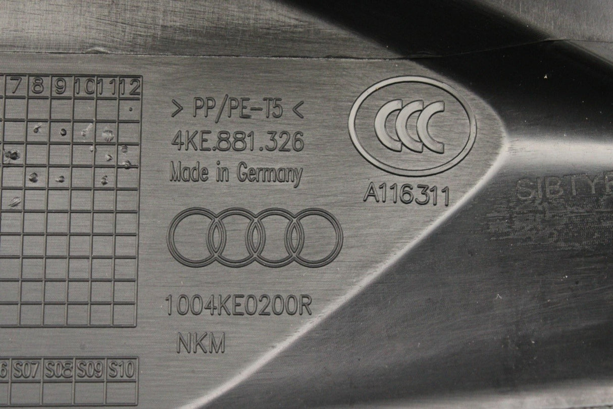 Audi e-tron 2019-on front right seat base trim (outer) 4KE881326 4PK