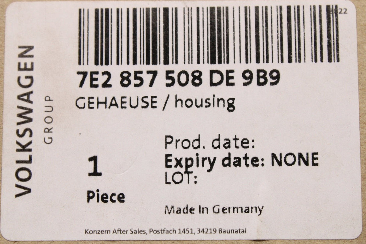 VW Transporter T5.1 10-15 wing mirror housing (right) 7E2857508DE 9B9