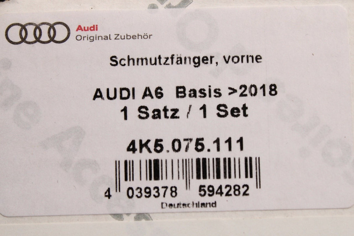 Audi A6 2019-2026 mud flaps set (front & rear) 4K5075111 / 4K5075101