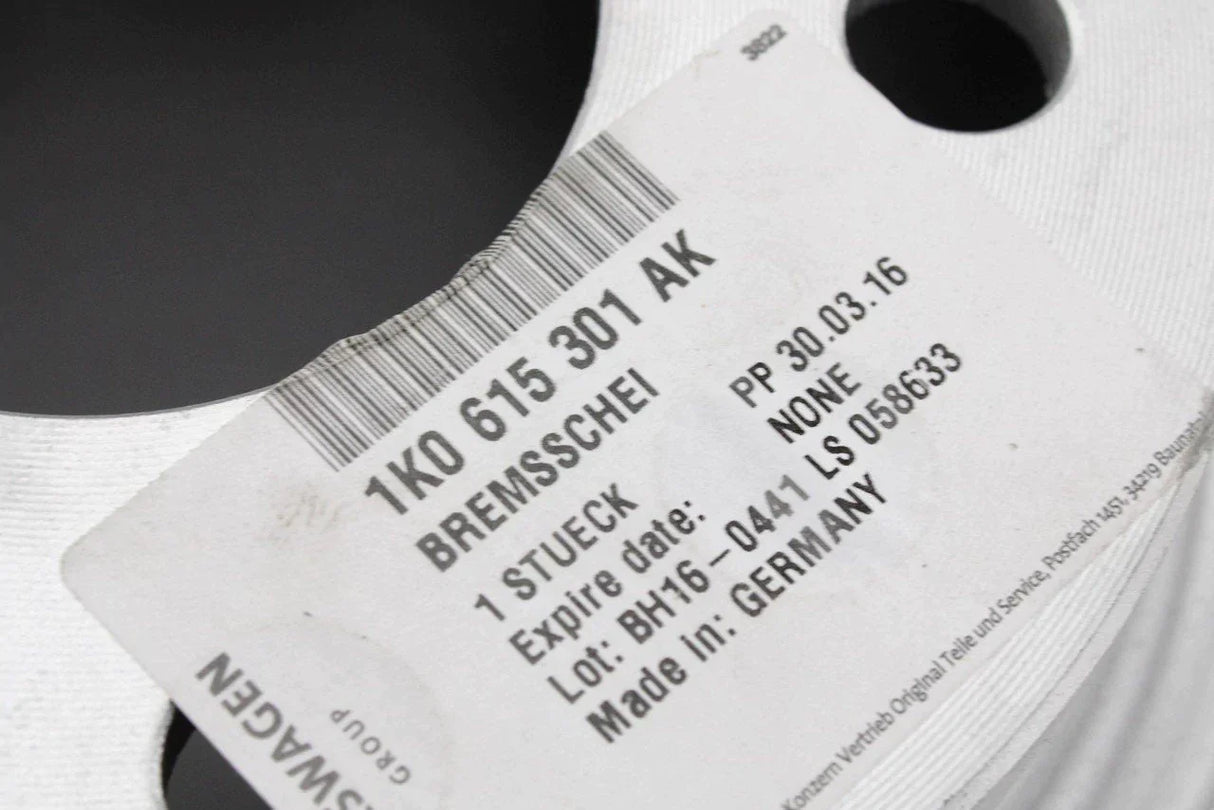 VW Golf MK5 MK6 Audi A3 Octavia SEAT Front brake discs 280mm 1K0615301AK