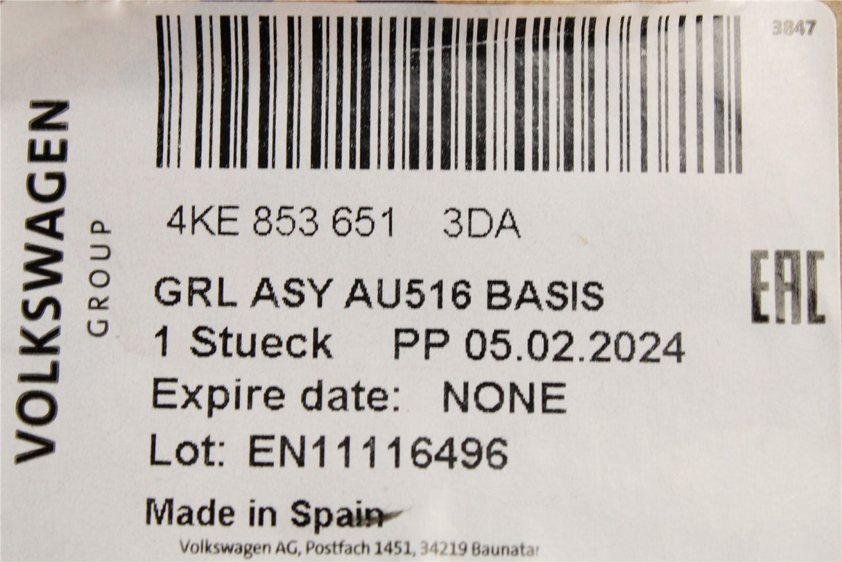 Audi e-tron 2019-on radiator grille (platinum Grey) 4KE853651 3DA