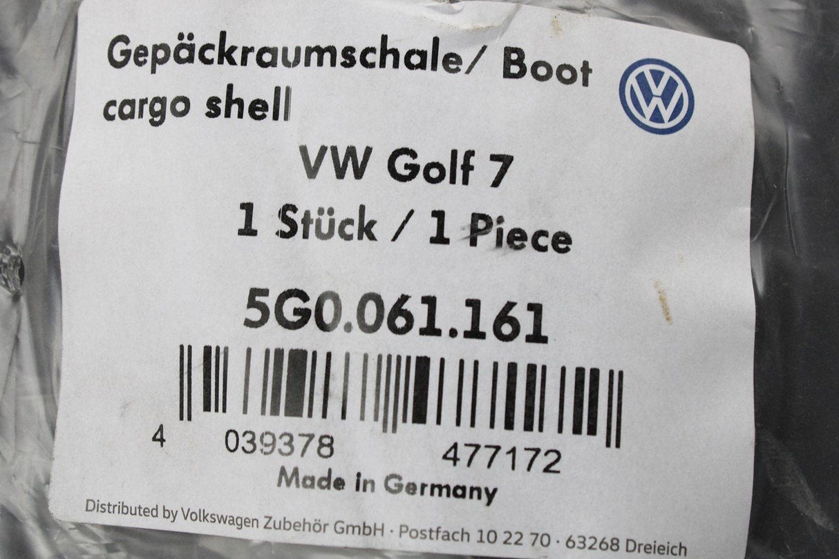 VW Golf MK7 MK7.5 2013-20 semi rigid boot load liner mat 5G0061161
