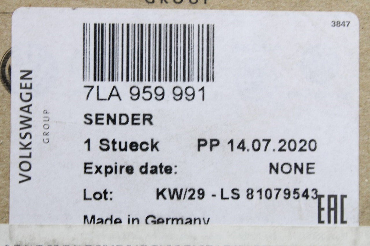VW Transporter T6.1 2020-on electric sliding door sender unit 7LA959991