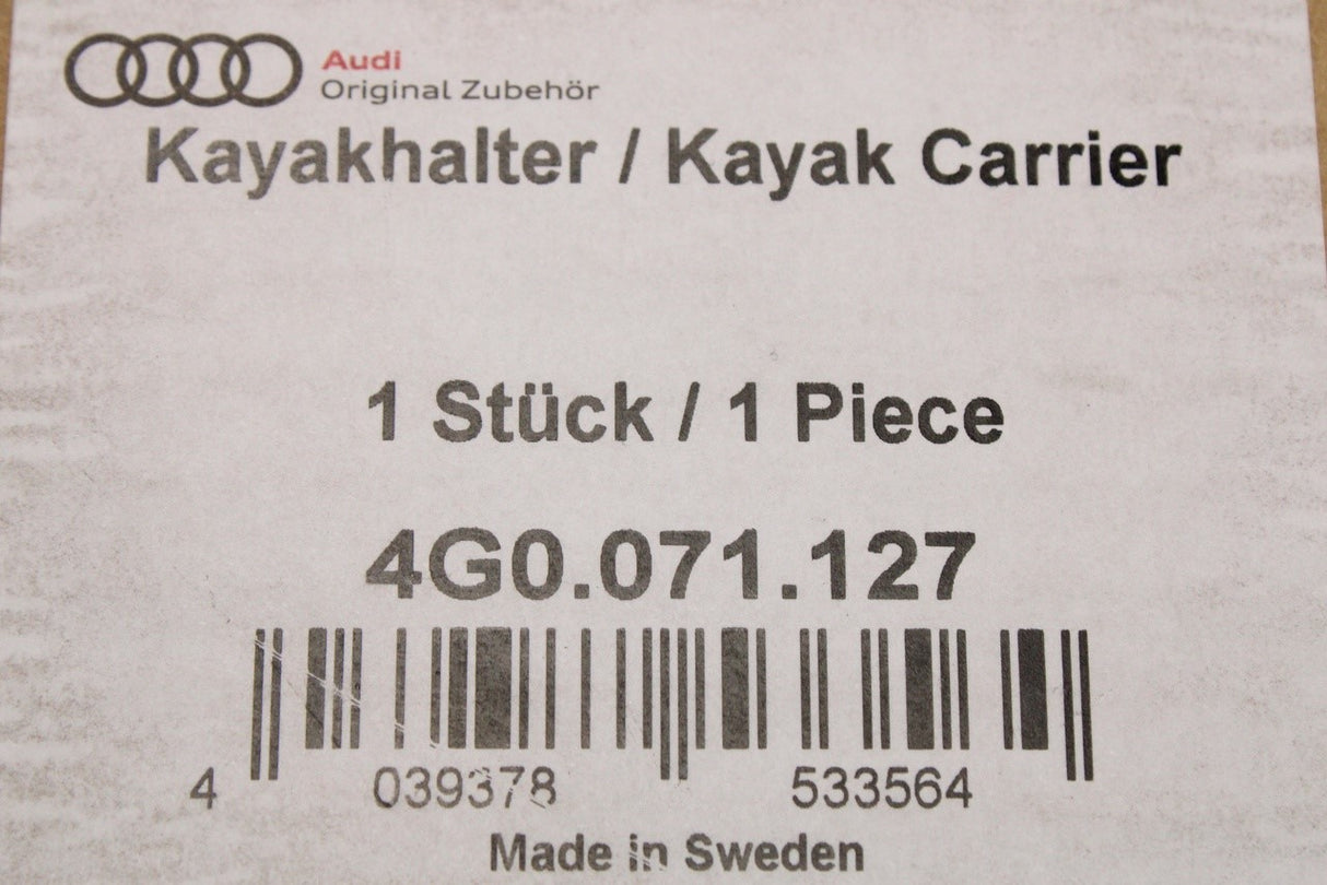 Audi accessory kayak holding rack 4G0071127