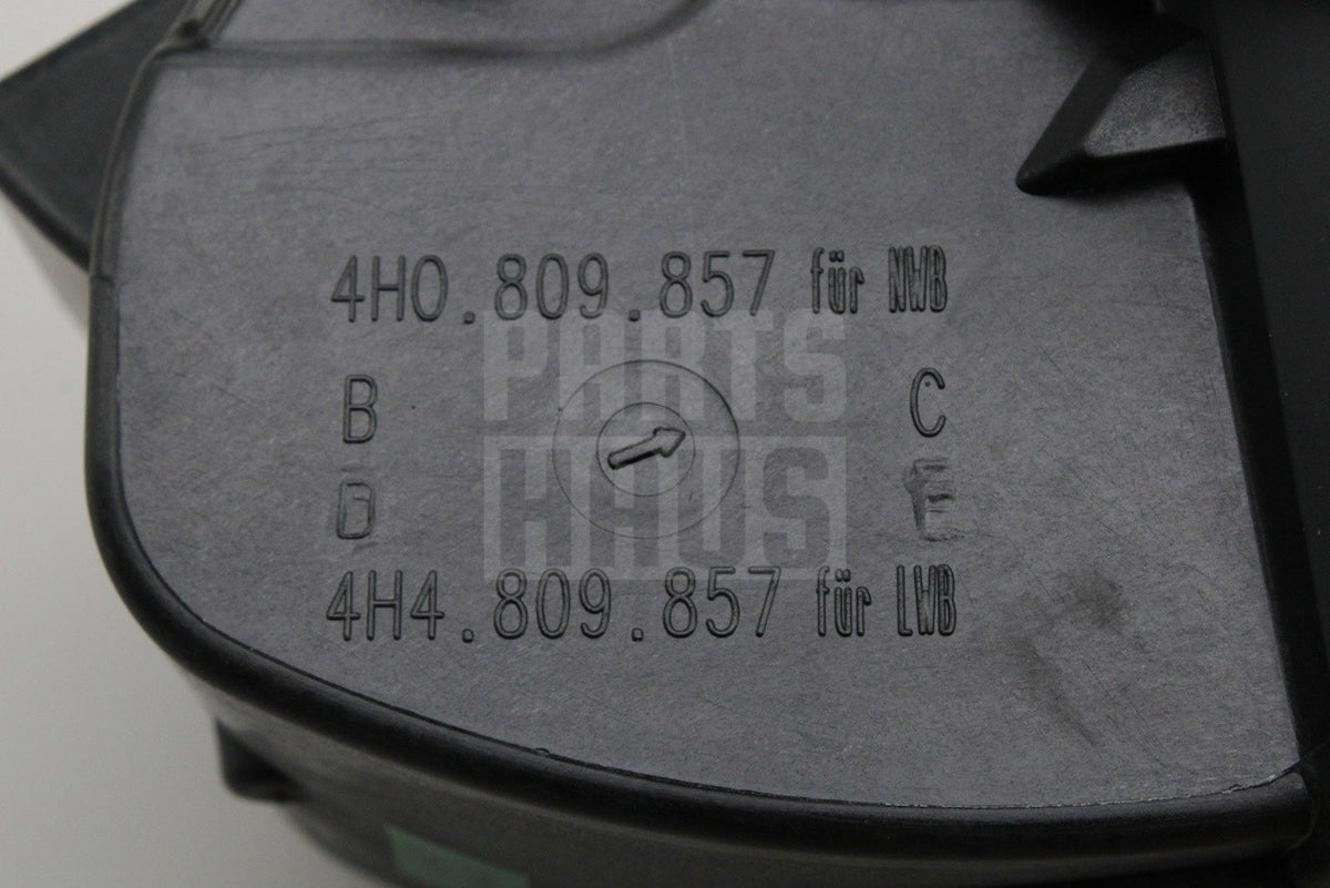 Audi A8 S8 D4 2014-2017 fuel filler flap housing insert 4H0809857C