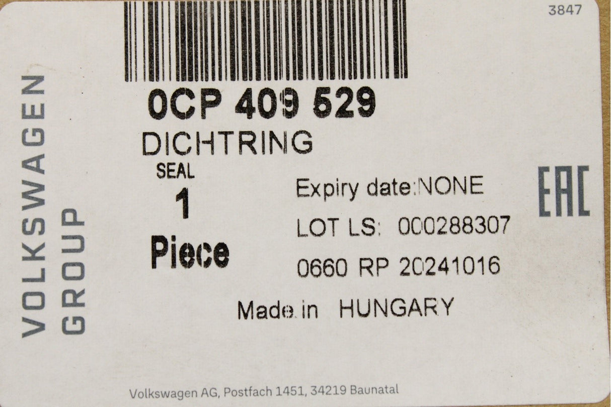 VW Audi Skoda SEAT differential drive shaft oil seal (x1) 0CP409529
