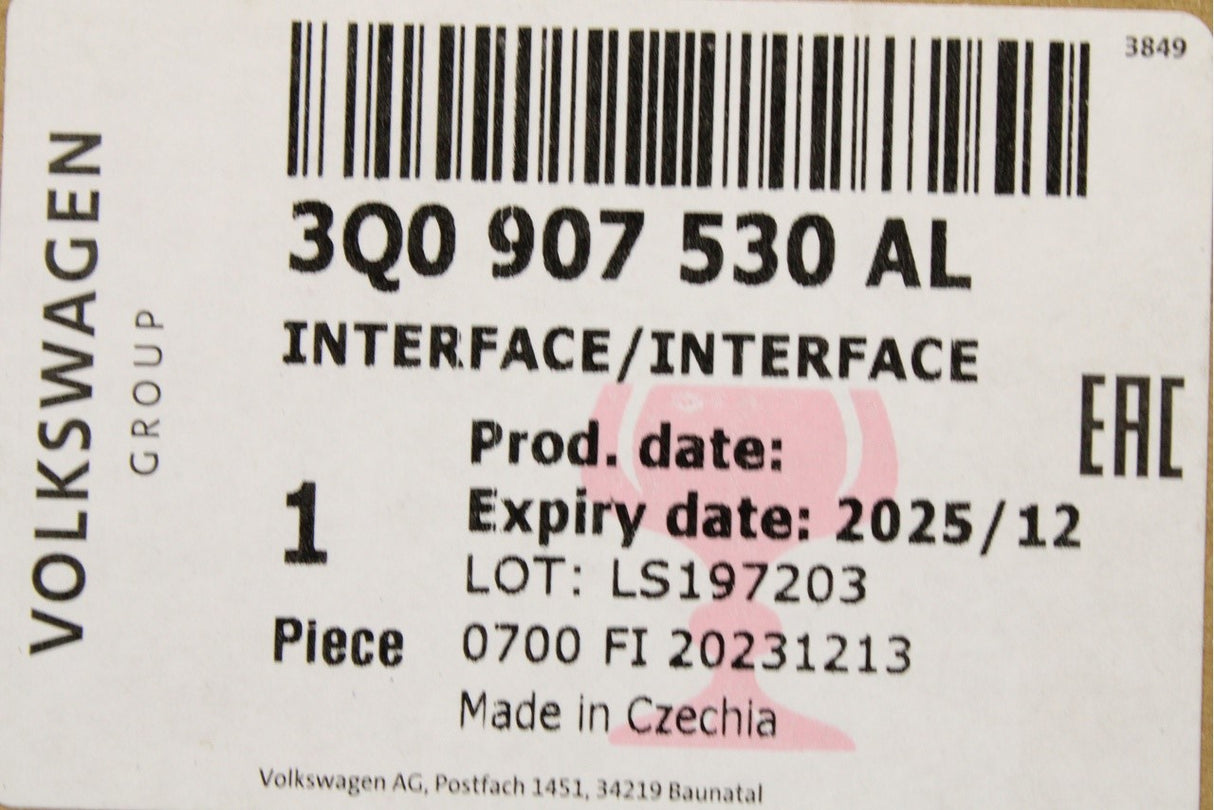 VW Audi Skoda SEAT diagnosis gateway control module 3Q0907530AL