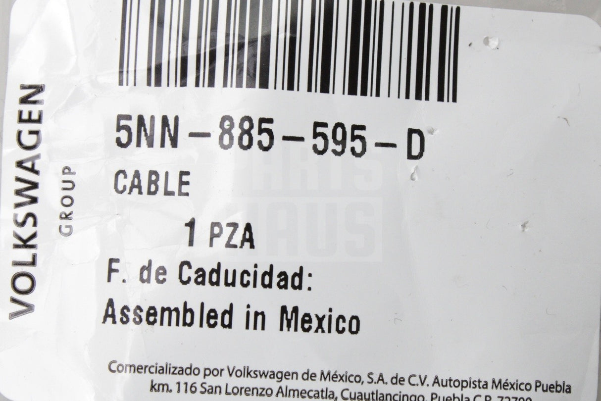 VW Tiguan Allspace 18-25 seat backrest release cable (left) 5NN885595D