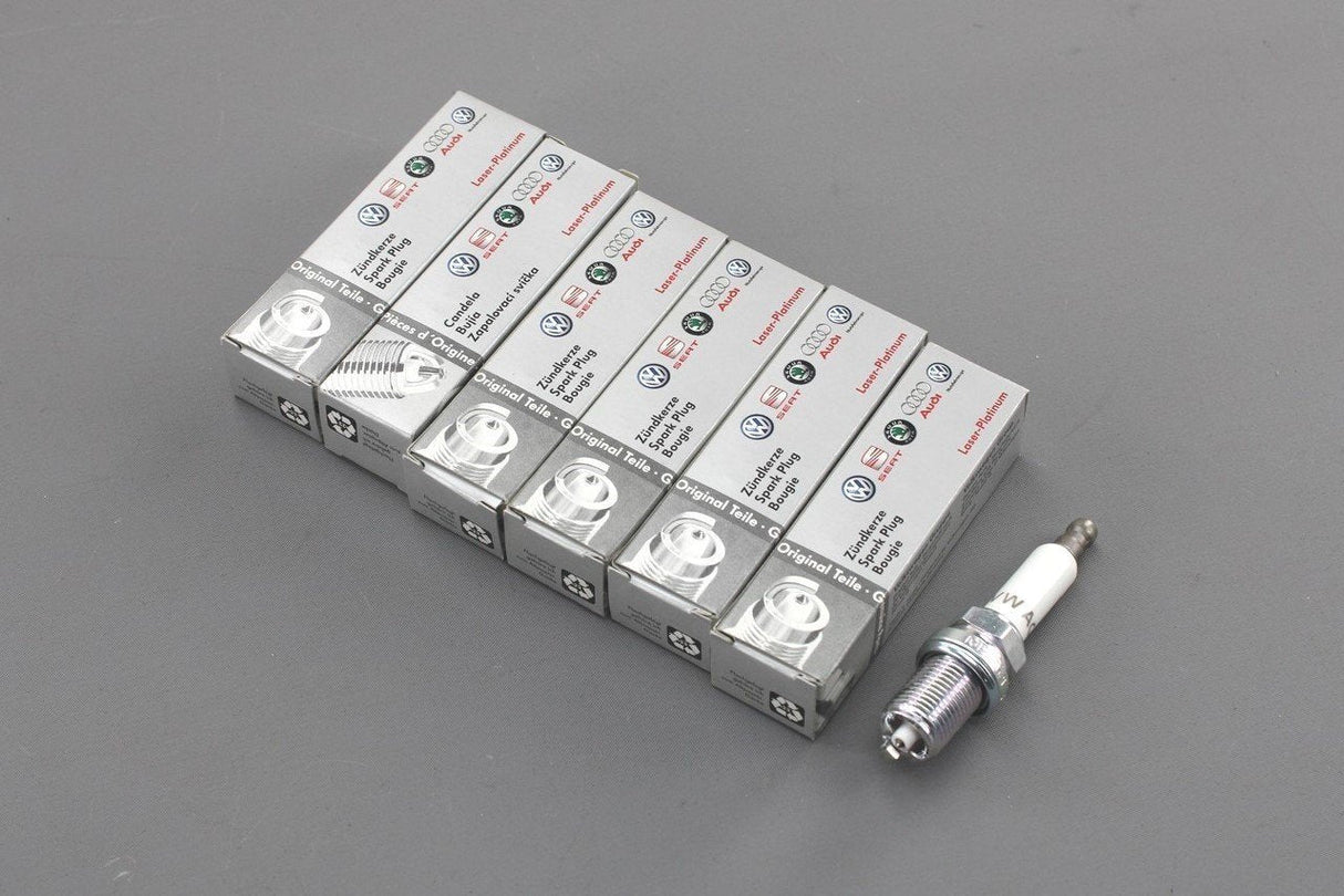 Audi A4 05-09 A6 05-11 A8 04-10 3.2 V6 spark plugs set (x6) 101905621