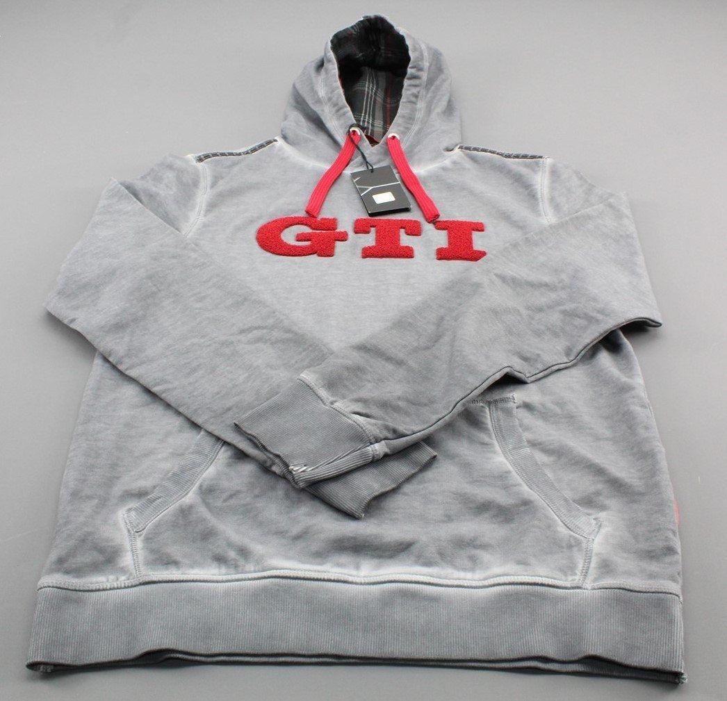 VW Volkswagen GTI collection men's hoodie in grey wash (L) 5KA084130C