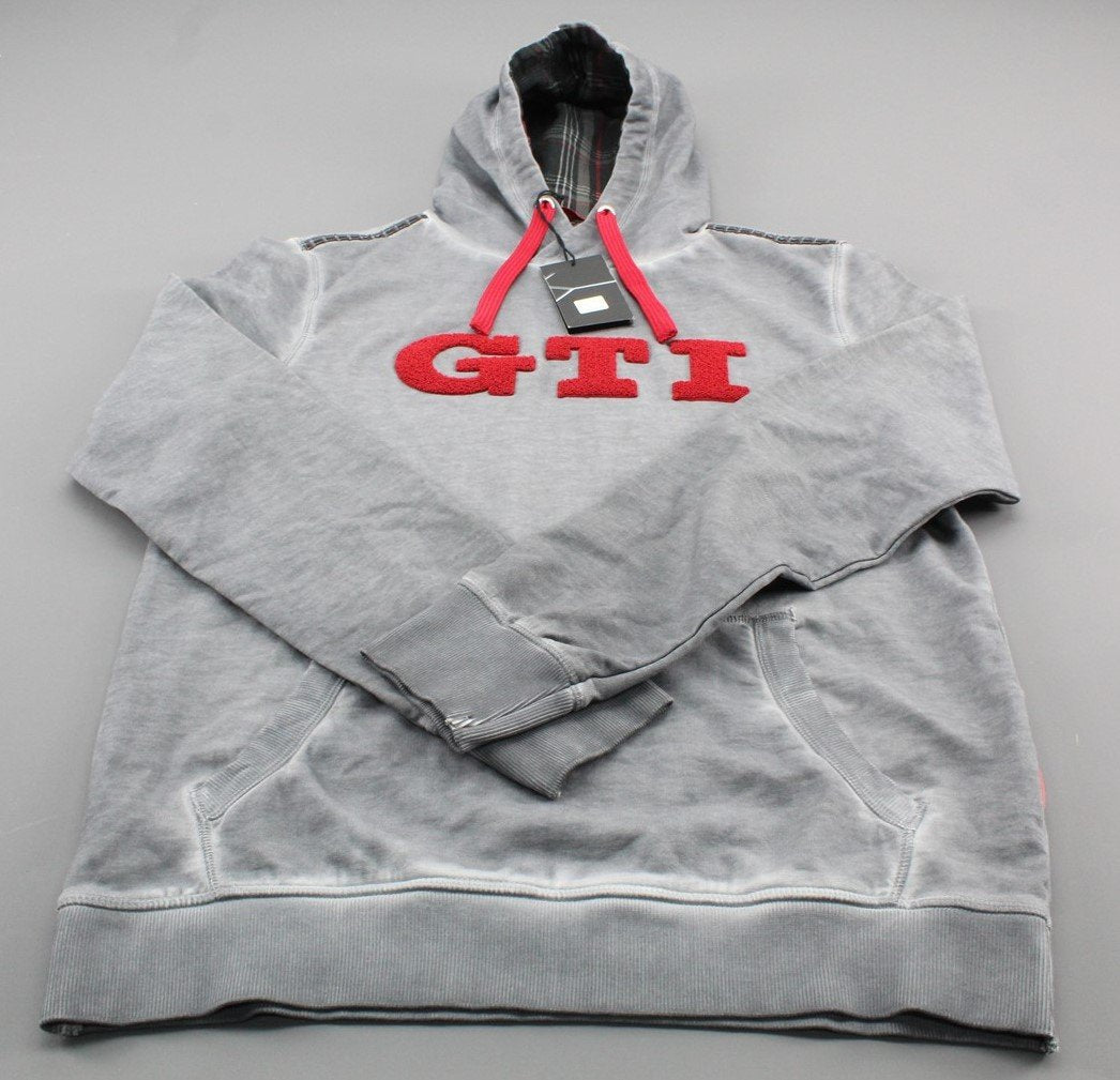 VW Volkswagen GTI collection men's hoodie in grey wash (M) 5KA084130B