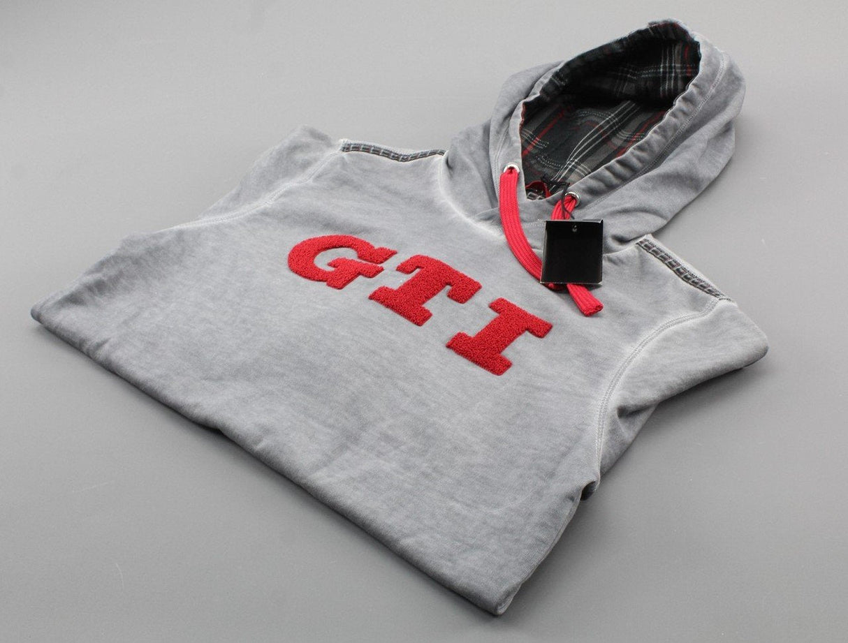 VW Volkswagen GTI collection men's hoodie in grey wash (M) 5KA084130B