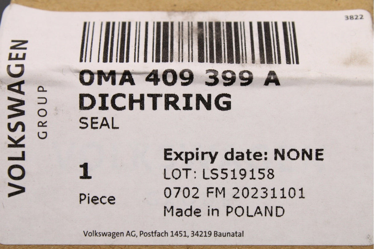 Audi e-Tron 2019-2023 front drive shaft oil seal (52.25x8) 0MA409399A