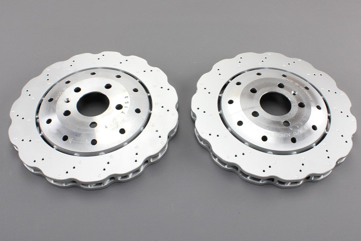 Audi R8 2013-on wavy rear brake disc (x2) 356mm 420615601J 