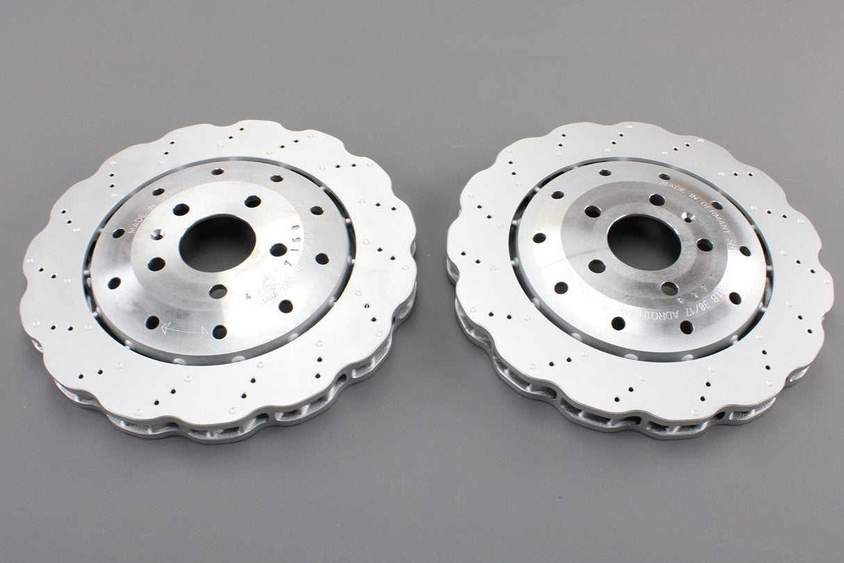Audi R8 2013-on wavy rear brake disc (x2) 356mm 420615601J 4S0615601B