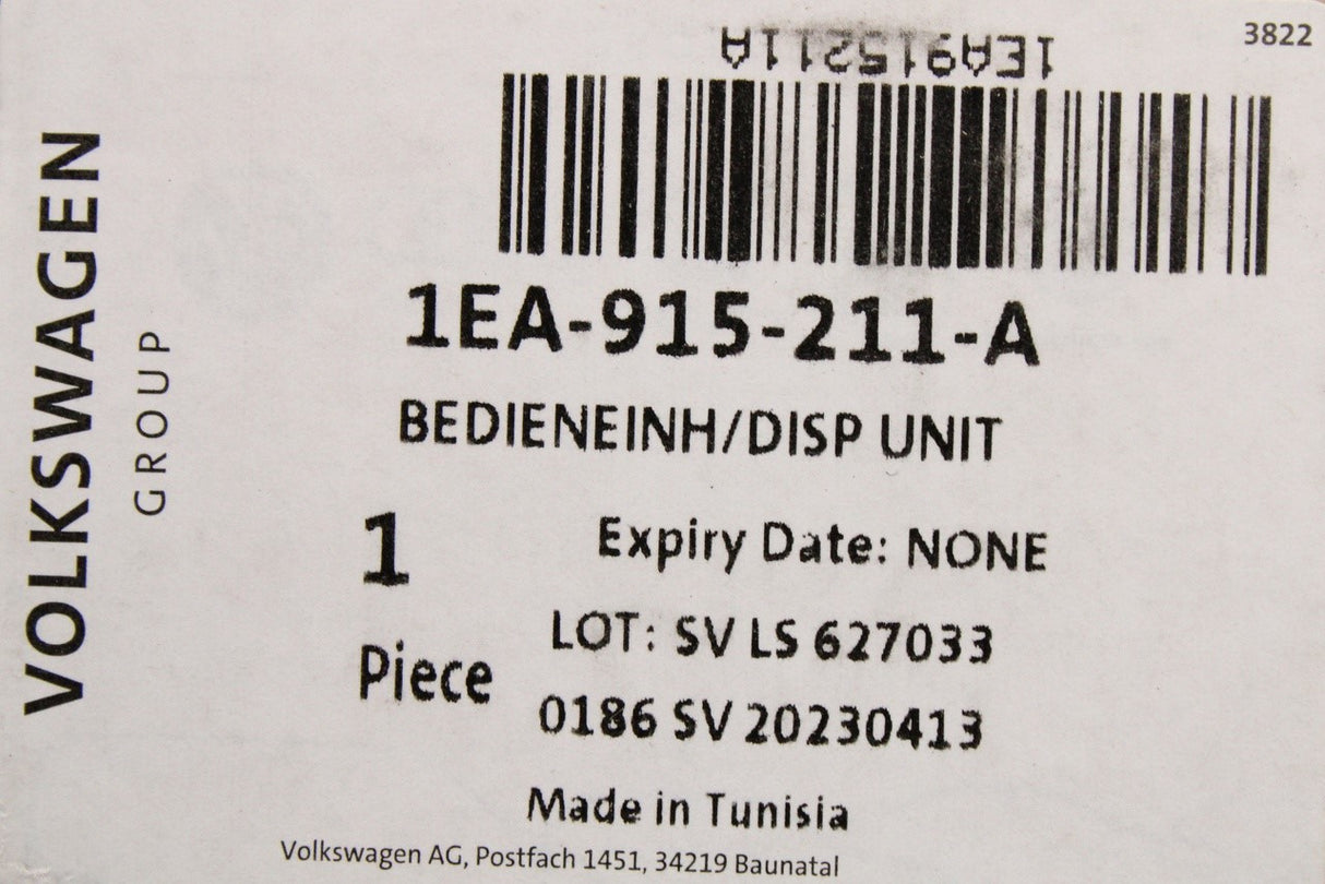 VW ID.3 ID.4 ID.5 Audi Q4 Cupra charging port display unit 1EA915211A