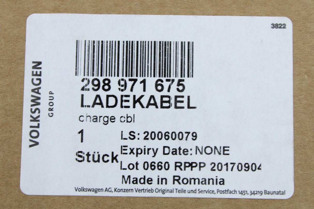 Audi Q7 4M 16-on charge cable for public station mode 3 type 2 298971675