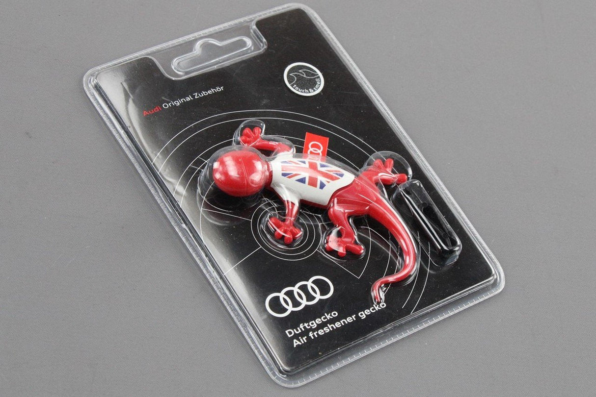 Audi Gecko air freshener union jack flag version red spicy 000087009AP