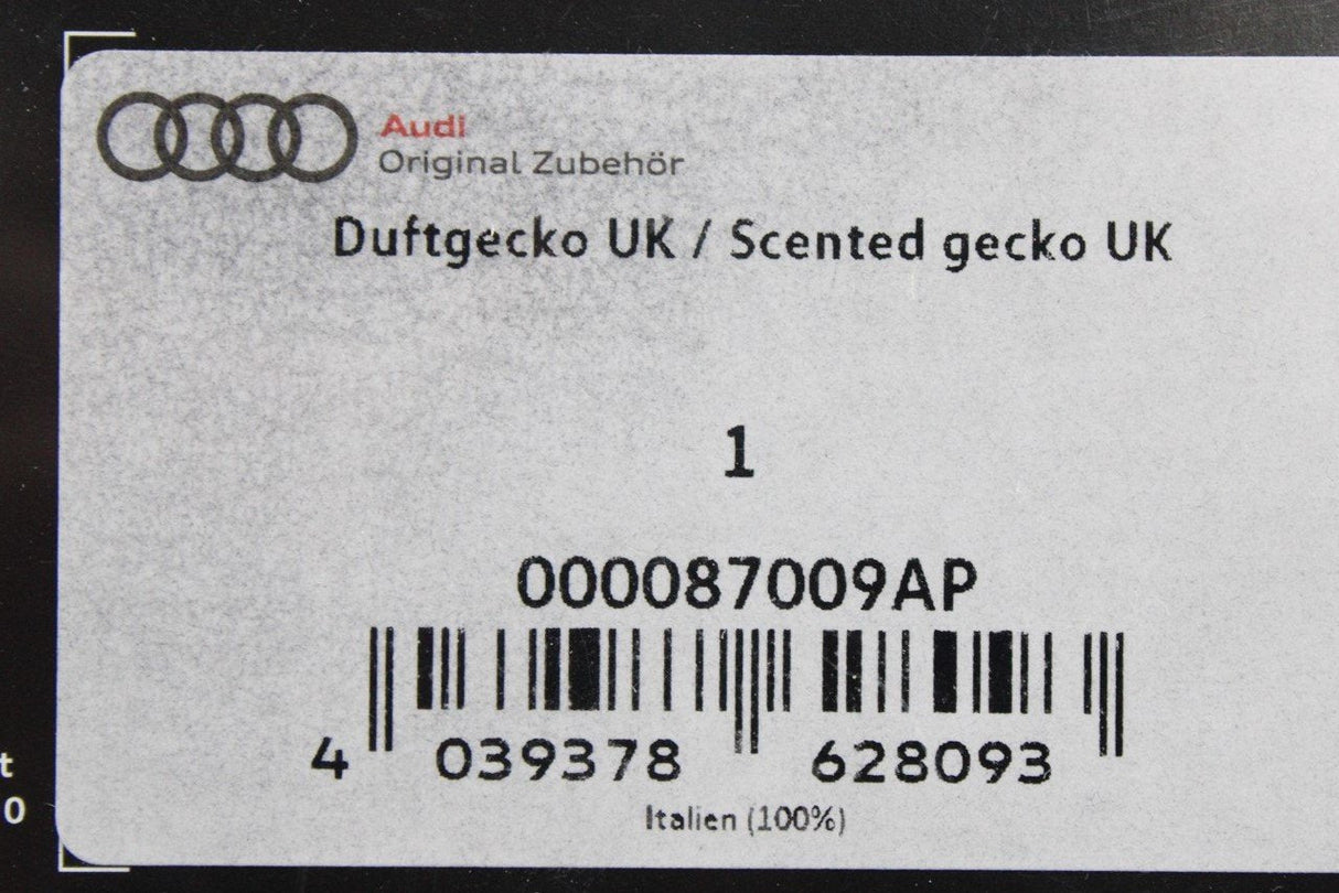 Audi Gecko air freshener union jack flag version red spicy 000087009AP