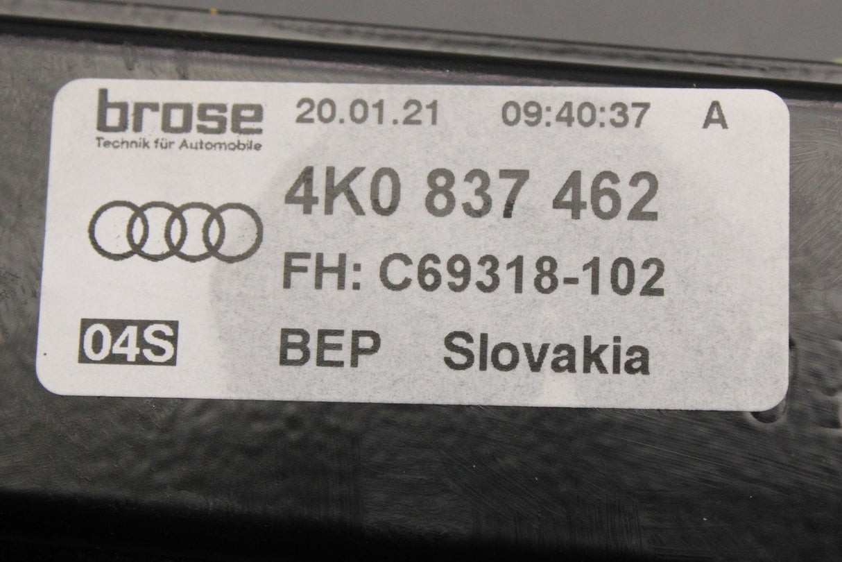 Audi A6 S6 RS6 2019-on window regulator (front right) 4K0837462