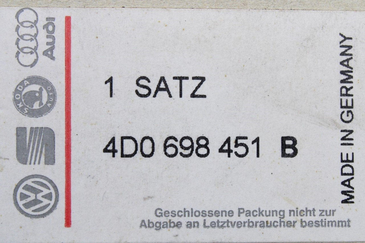 Audi B5 S4 1998-2001 A8 S8 94-99 brake pads set 245mm (rear) 4D0698451B