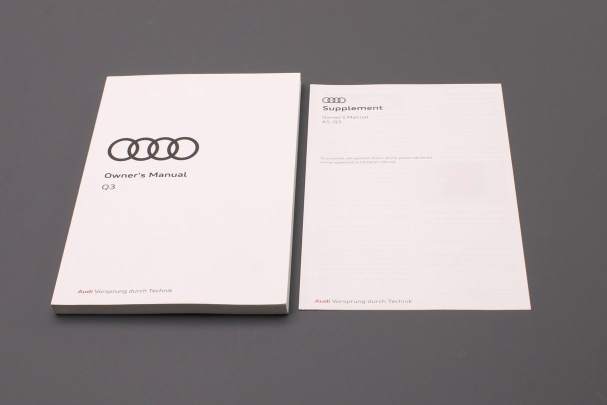 Audi Q3 owners manual (11 2018) 83A012720AB