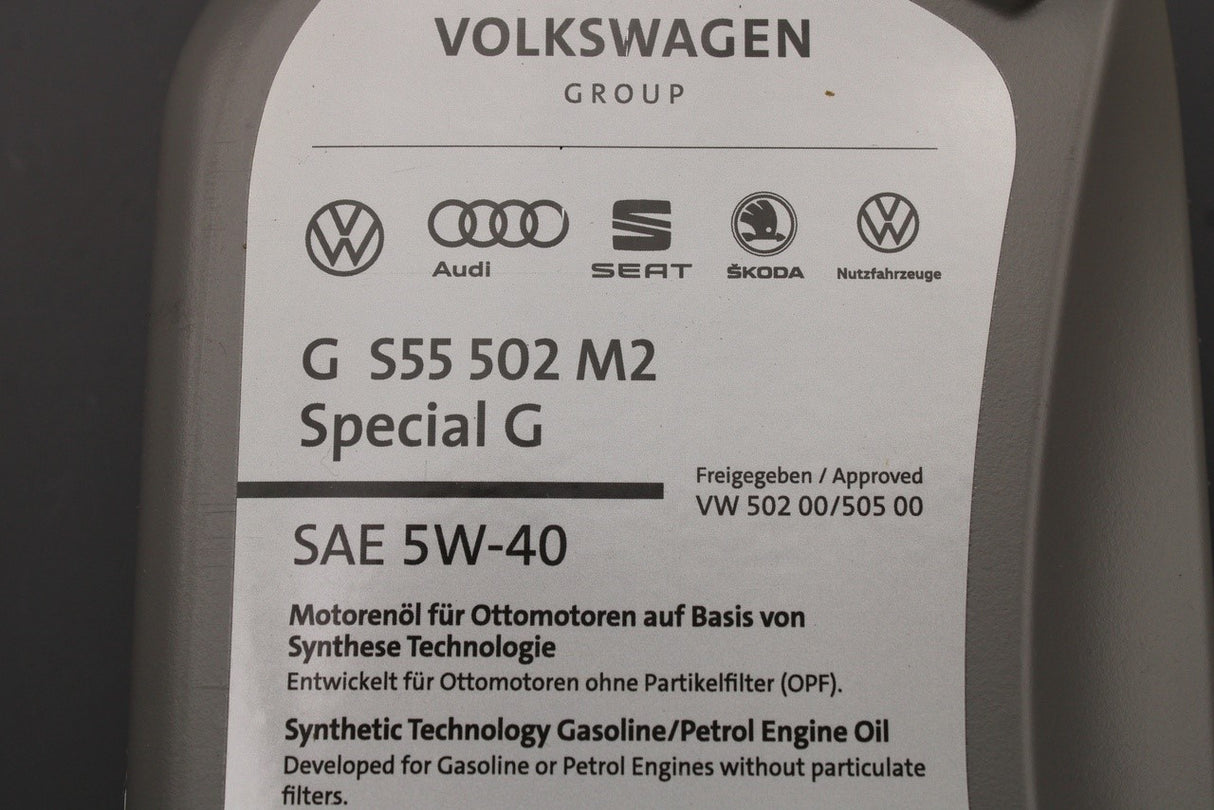 VW Caddy Golf MK8 Skoda light Special G 5W-40 engine oil (1L) GS55502M2