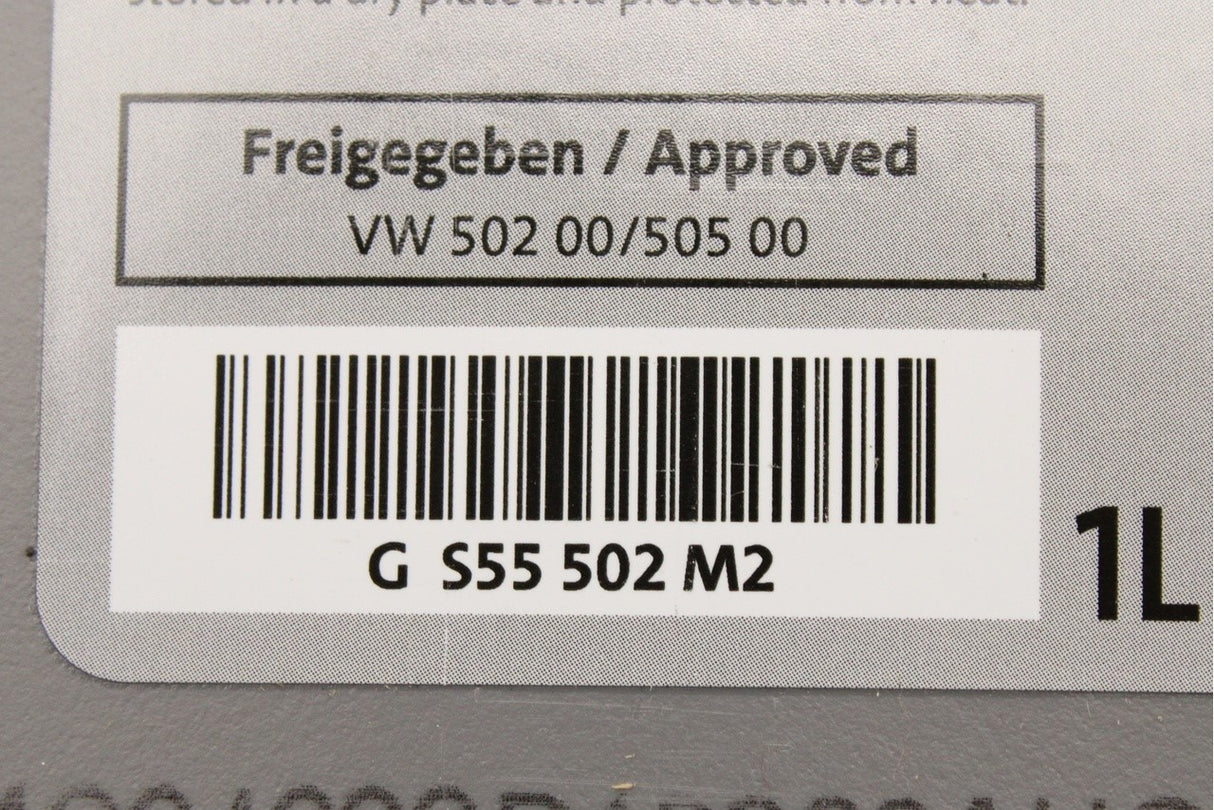 VW Caddy Golf MK8 Skoda light Special G 5W-40 engine oil (1L) GS55502M2