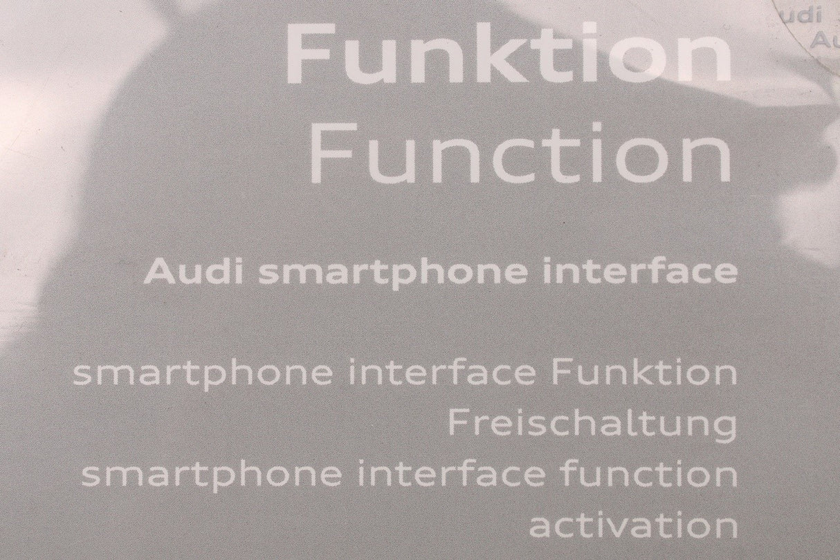 Audi A3 A6 A7 A8 TT G2 Q7 Q8 navigation activation document 4M0051472