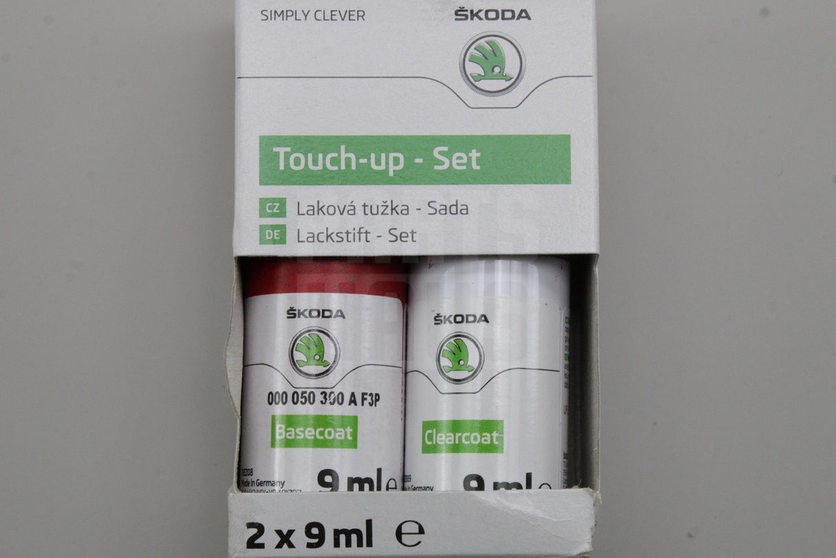 Skoda paint touch up set (Cervena Velvet Metallic Red) 000050300A F3P