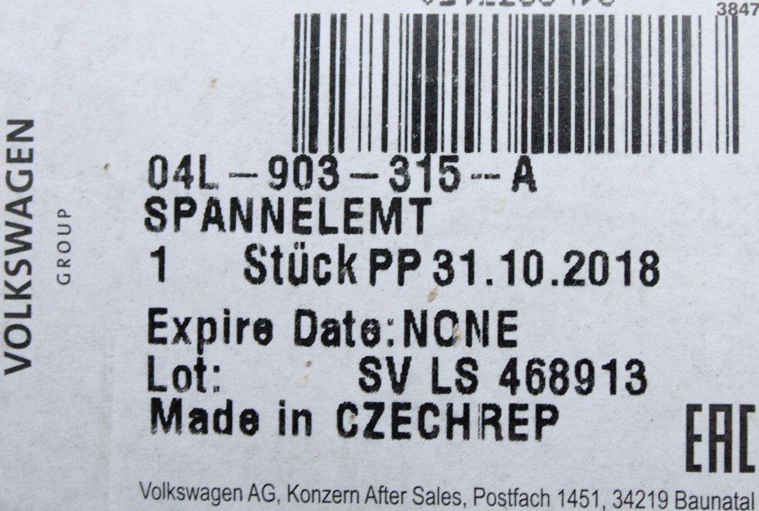 VW Audi Skoda SEAT alternator drive belt tensioner 2.0 TDI 04L903315A