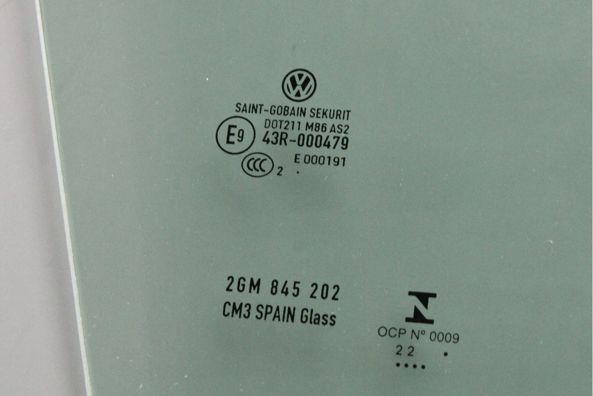 VW T-Cross 2018-on front side window glass (right) 2GM845202