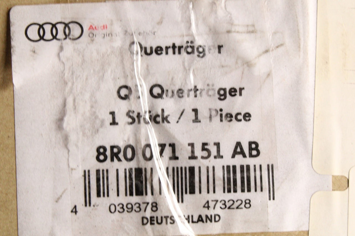 Audi Q5 2013-2017 roof bars (for vehicles with roof rails) 8R0071151AB