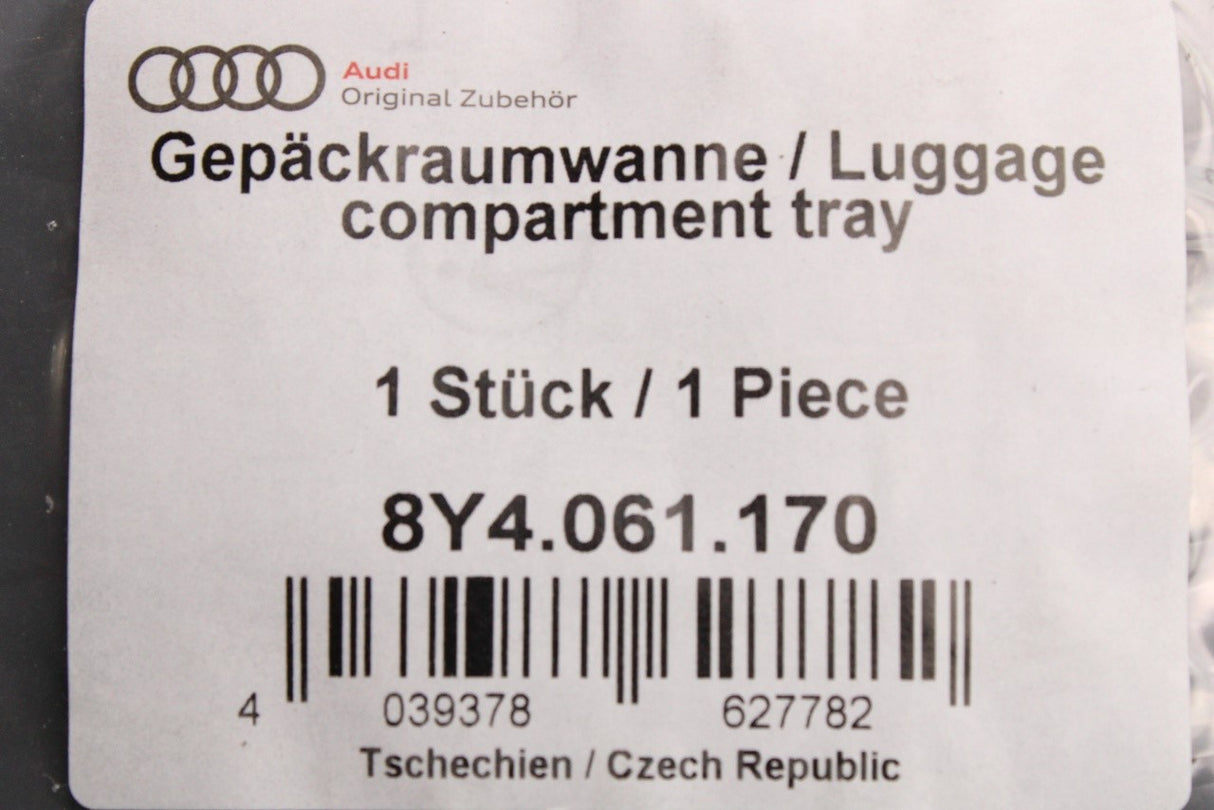 Audi A3 8Y 2020-on Sportback deep boot compartment tray 8Y4061170