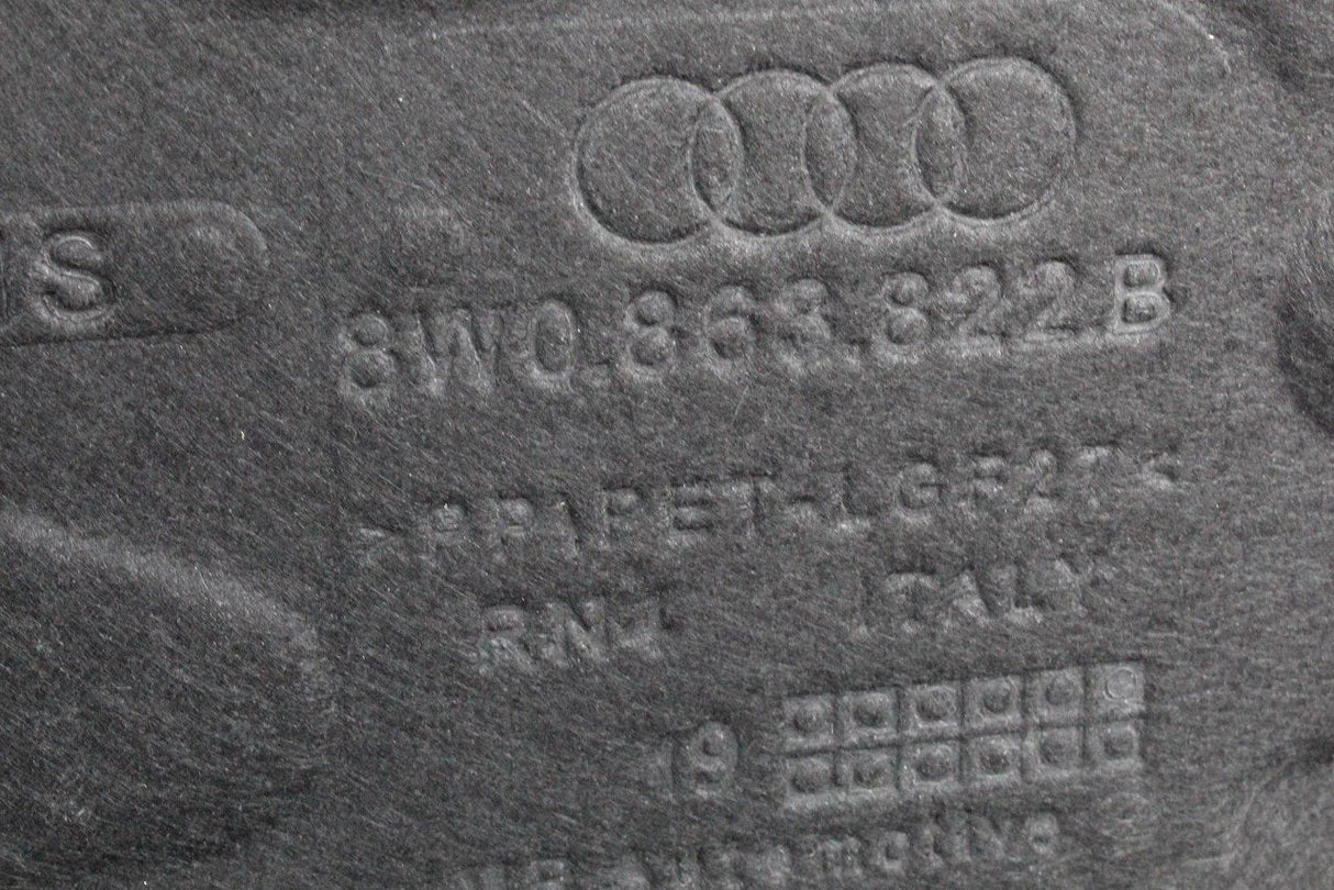 Audi A4 A5 B9 2017-on engine undertray sound insulation rear 8W0863822B