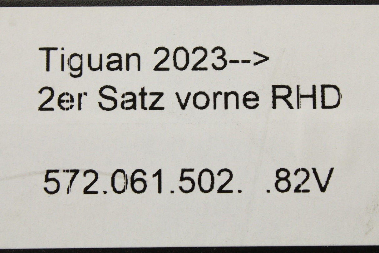 VW Tiguan 2024-on RHD all weather floor mats (front) 572061502 82V